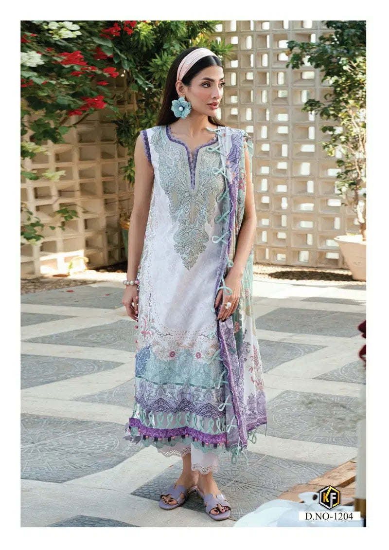 Keval Kaneez Luxury Vol 12 Lawn Cotton Karachi Print Dress Material