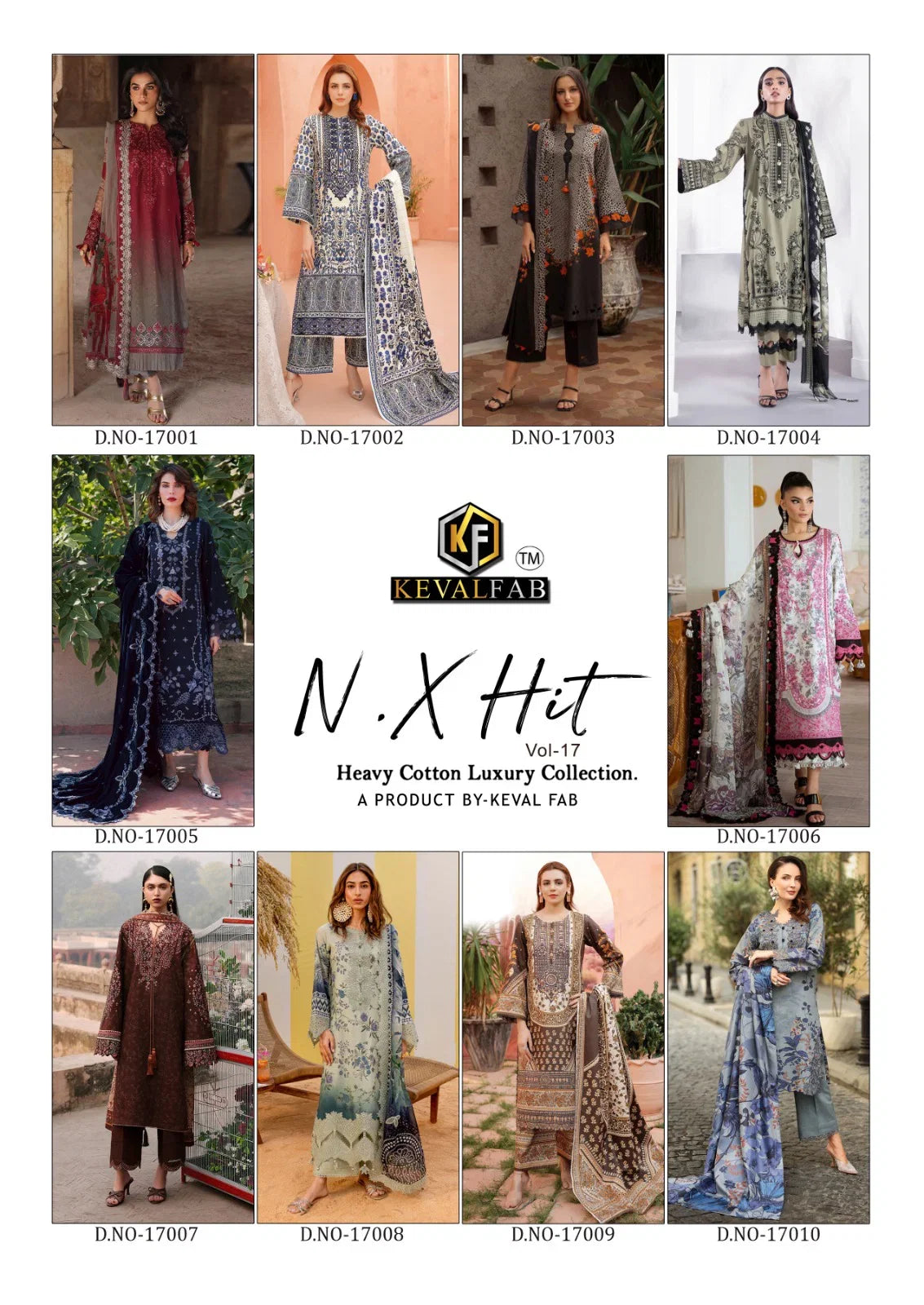 Keval Nx Hit Vol 17 Cotton Printed Pakistani Karachi Dress Material