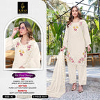 Khas 411 A To D Cambric Cotton Embroidered Salwar Kameez