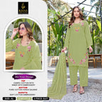 Khas 411 A To D Cambric Cotton Embroidered Salwar Kameez