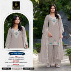 Khas 414 A To D Cambric Cotton Embroidered Salwar Kameez Collection