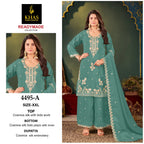Khas 4495 A To D Cosmos Silk With Beads Work Pakistani Salwar Kameez