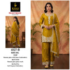 Khas 4527 A To D Roman Glass Embroidered Salwar Kameez