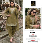 Khas 72 A To C Rayon Cotton Embroidered Salwar Kameez