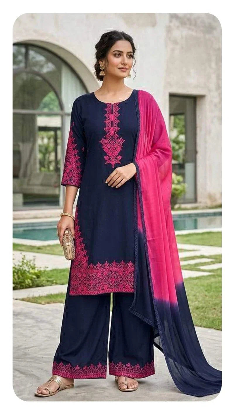 Khas 88 A To C Rayon Embroidered Salwar Kameez Collection