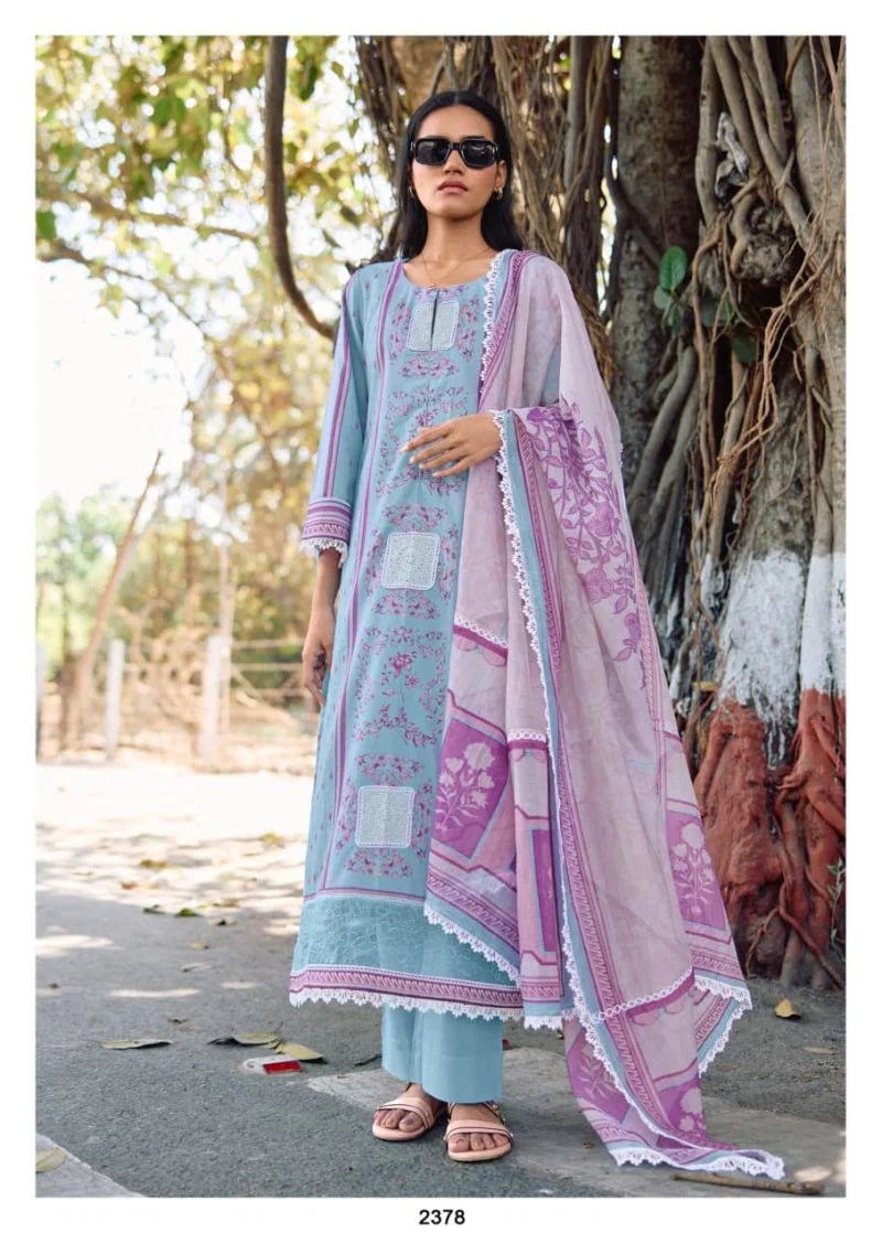 Kimora Bahaar Vol 83 Lawn Cotton Embroidered Salwar Kameez