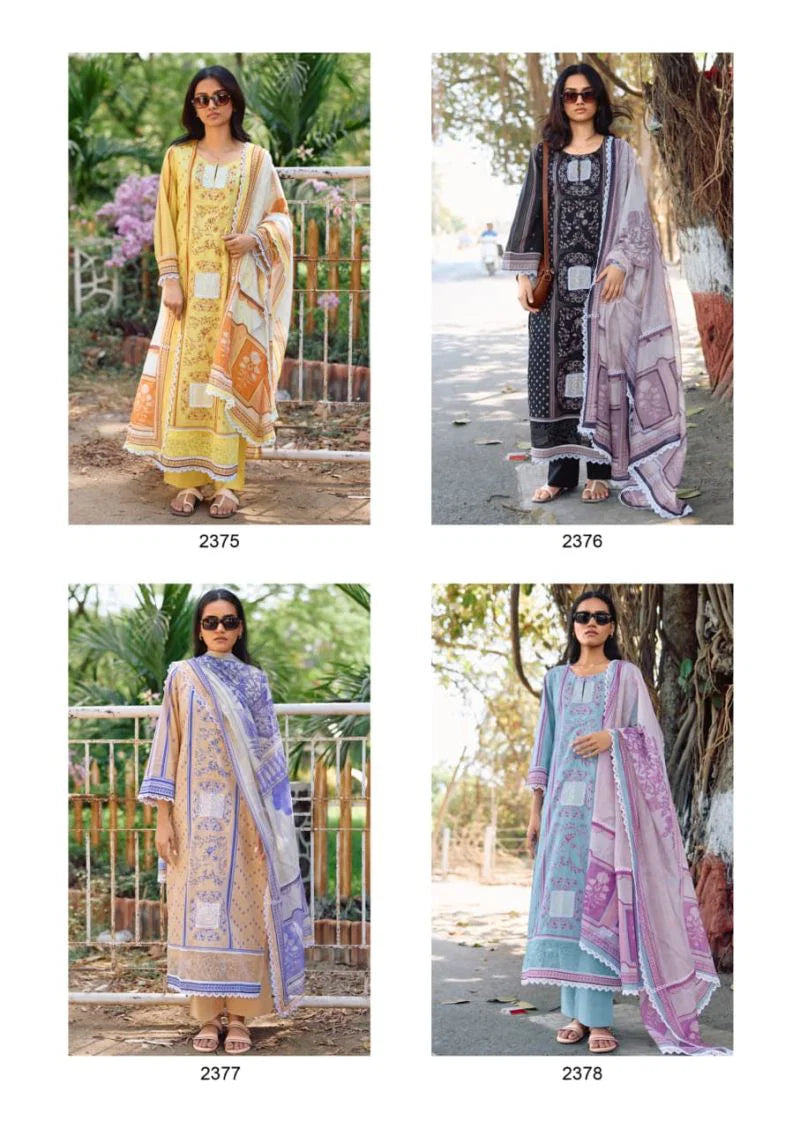 Kimora Bahaar Vol 83 Lawn Cotton Embroidered Salwar Kameez