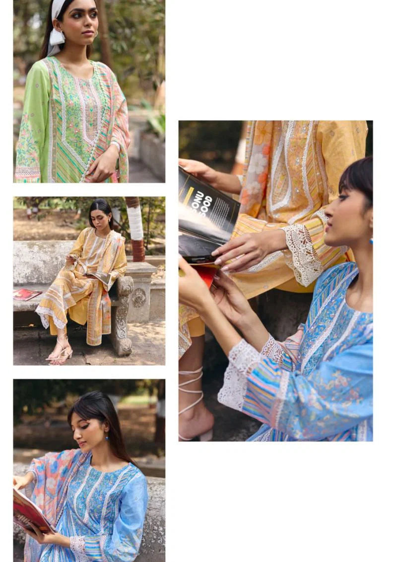 Kimora Haseena Vol 74 Lawn Cotton Embroidered Salwar Kameez