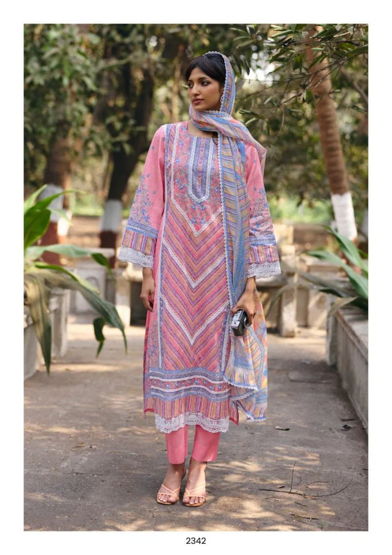 Kimora Haseena Vol 74 Lawn Cotton Embroidered Salwar Kameez
