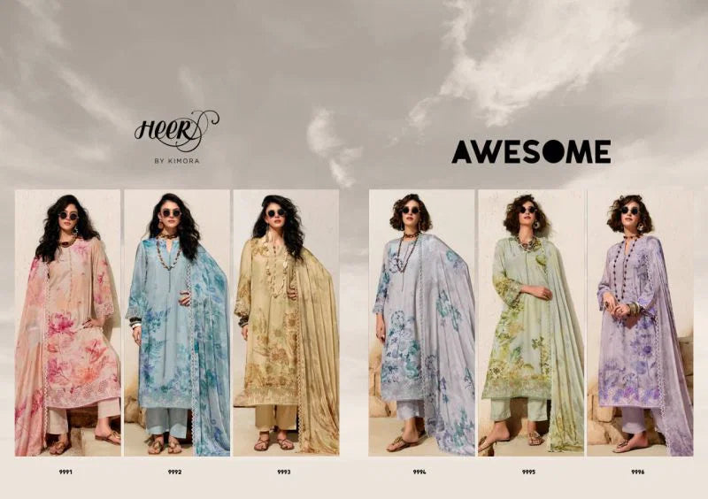 Kimora Heer Awesome Lawn Cotton Digital Printed Salwar Kameez Collection