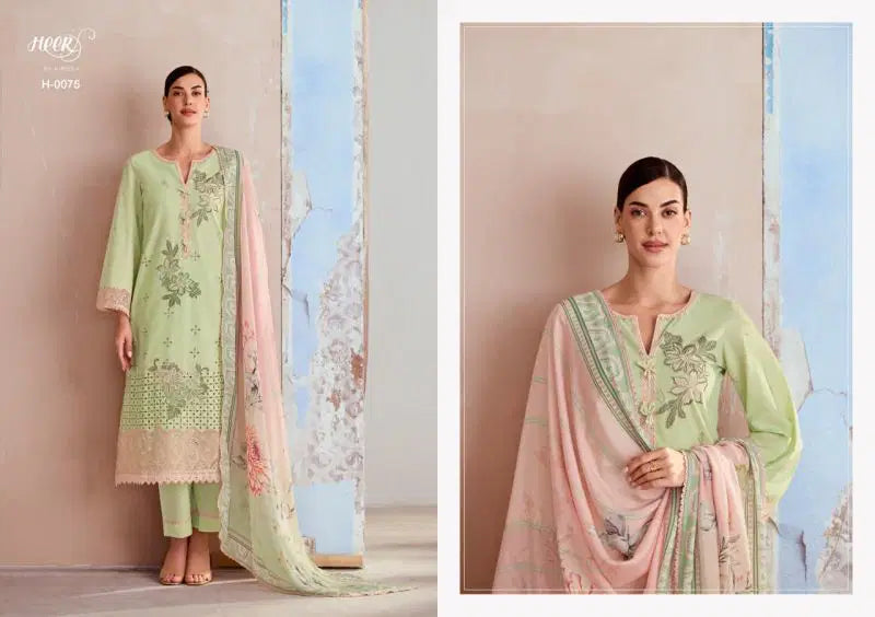 Kimora Heer Crimson Vol 251 Cotton Embroidered Salwar Kameez