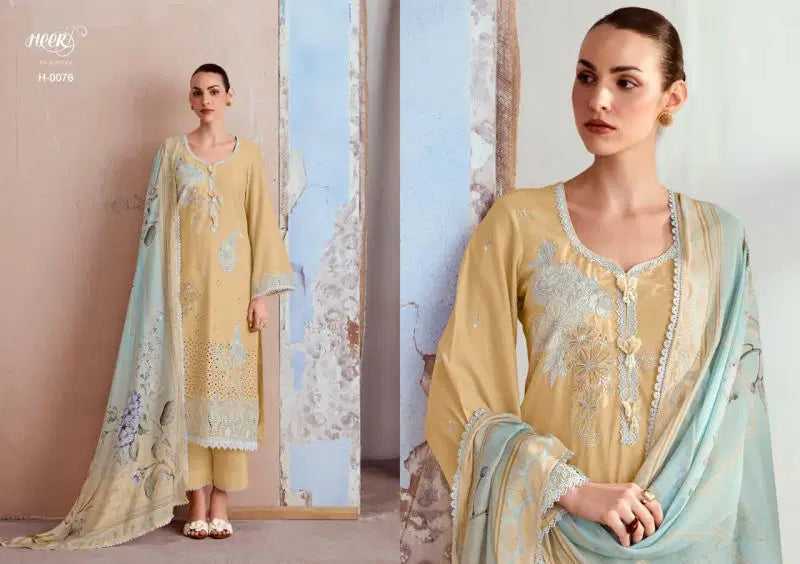 Kimora Heer Crimson Vol 251 Cotton Embroidered Salwar Kameez