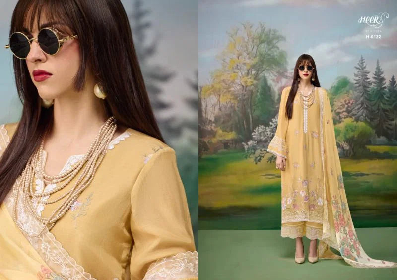 Kimora Heer Jaani Vol 256 Muslin Resham Embroidered Salwar Kameez