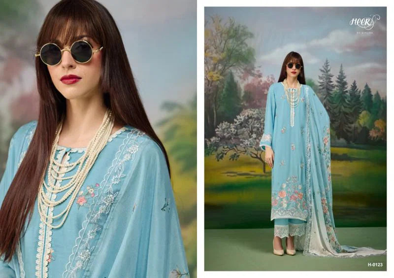 Kimora Heer Jaani Vol 256 Muslin Resham Embroidered Salwar Kameez