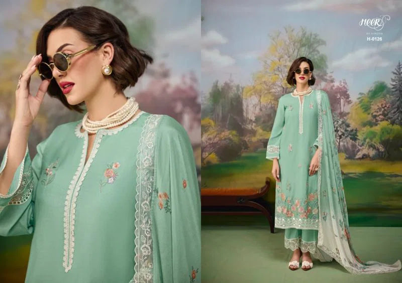 Kimora Heer Jaani Vol 256 Muslin Resham Embroidered Salwar Kameez