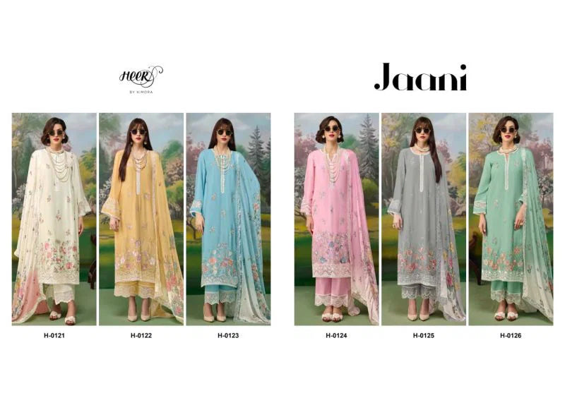 Kimora Heer Jaani Vol 256 Muslin Resham Embroidered Salwar Kameez