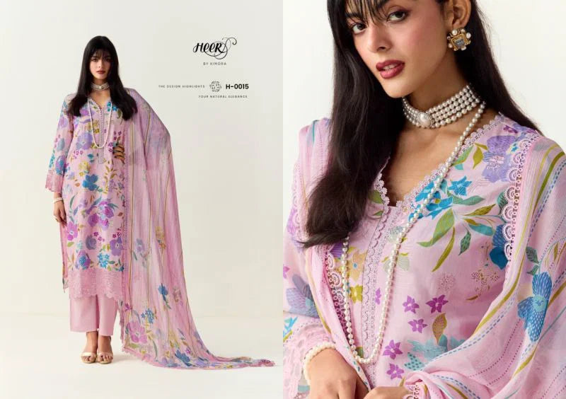 Kimora Heer Limelight Cotton With Resham Embroidered Salwar Kameez Collection