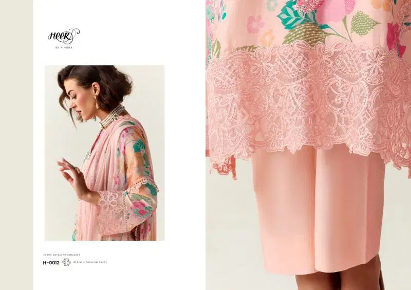 Kimora Heer Limelight Cotton With Resham Embroidered Salwar Kameez Collection