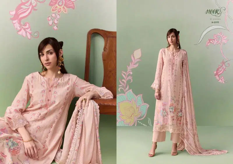 Kimora Heer Rosaline Vol 255 Muslin Digital Print With Embroidered Salwar Kameez