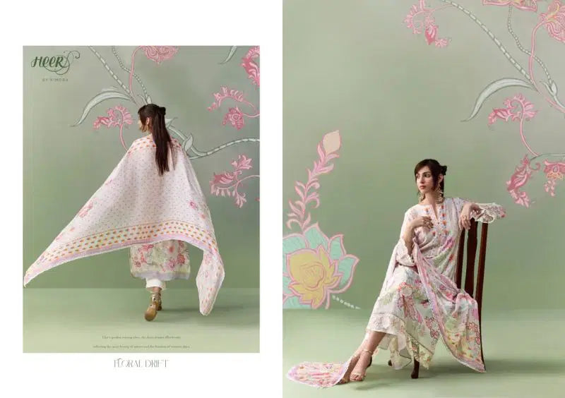Kimora Heer Rosaline Vol 255 Muslin Digital Print With Embroidered Salwar Kameez