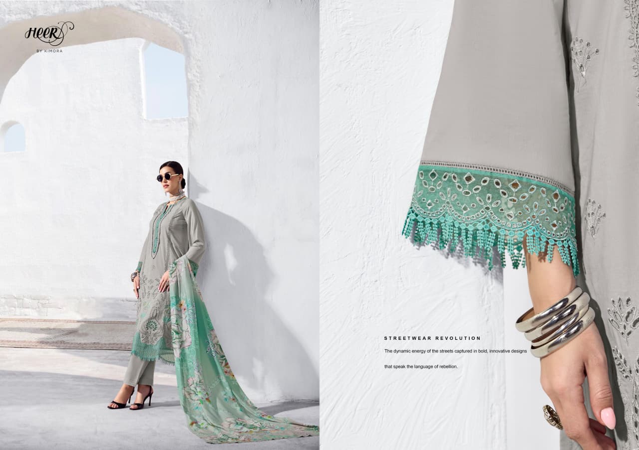 Kimora Heer Stardom Vol 249 Lawn Cotton Embroidered Salwar Kameez