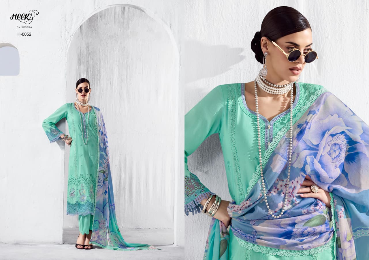 Kimora Heer Stardom Vol 249 Lawn Cotton Embroidered Salwar Kameez
