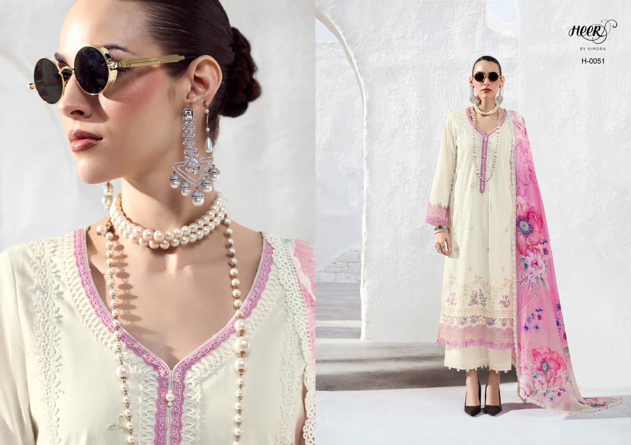 Kimora Heer Stardom Vol 249 Lawn Cotton Embroidered Salwar Kameez