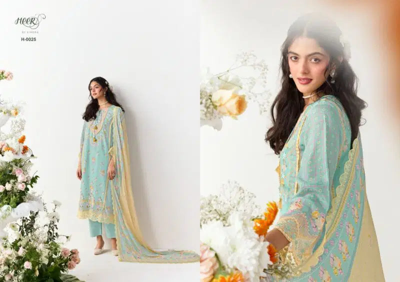 Kimora Heer Victoria Lawn Cotton Embroidered Salwar Kameez
