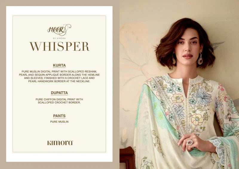 Kimora Heer Whisper Vol 252 Muslin Digital Printed Salwar Kameez