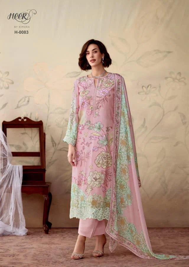 Kimora Heer Whisper Vol 252 Muslin Digital Printed Salwar Kameez