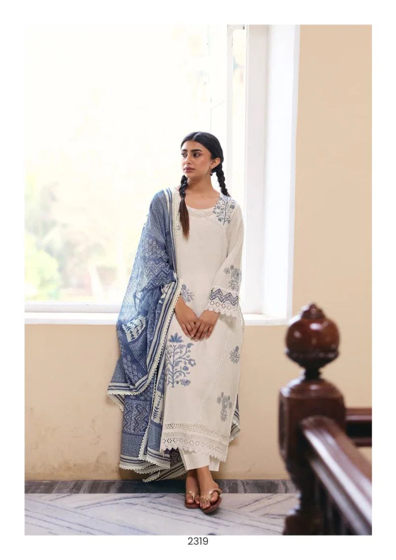 Kimora Jharokha 69 Cotton With Resham Embroidered Salwar Kameez