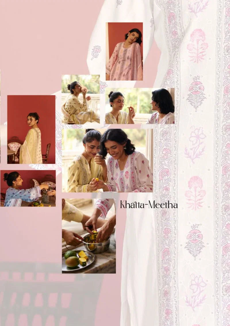 Kimora Khatta Meetha Vol 71 Lawn Cotton With Digital Printed Kurti With Bottom Dupatta