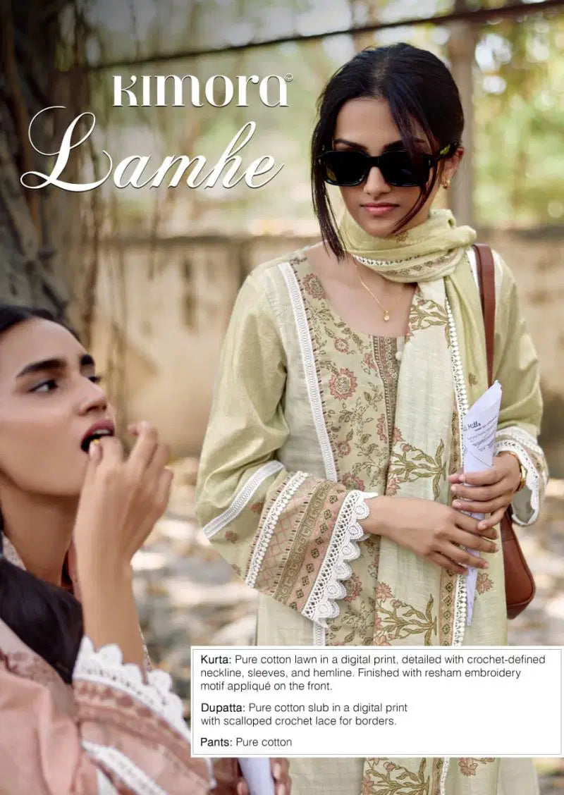 Kimora Lamhe Vol 84 Lawn Cotton Digital Printed Salwar Kameez