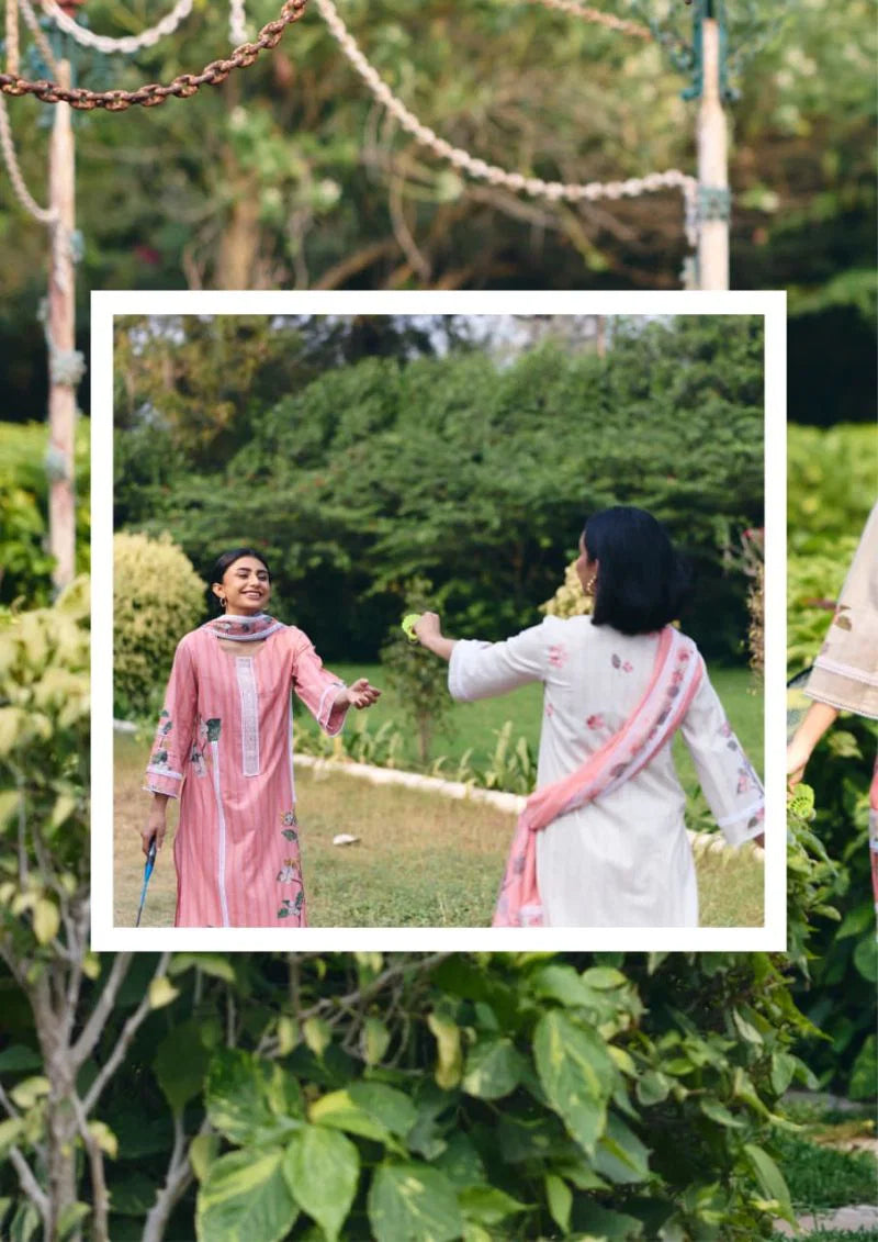 Kimora Nokjhok 68 Lawn Cotton Digtal Crochet Print With Resham Embroidered Salwar Kameez