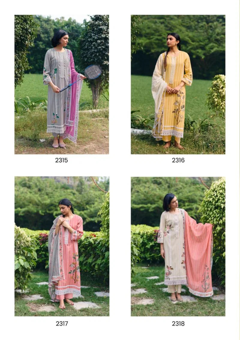 Kimora Nokjhok 68 Lawn Cotton Digtal Crochet Print With Resham Embroidered Salwar Kameez