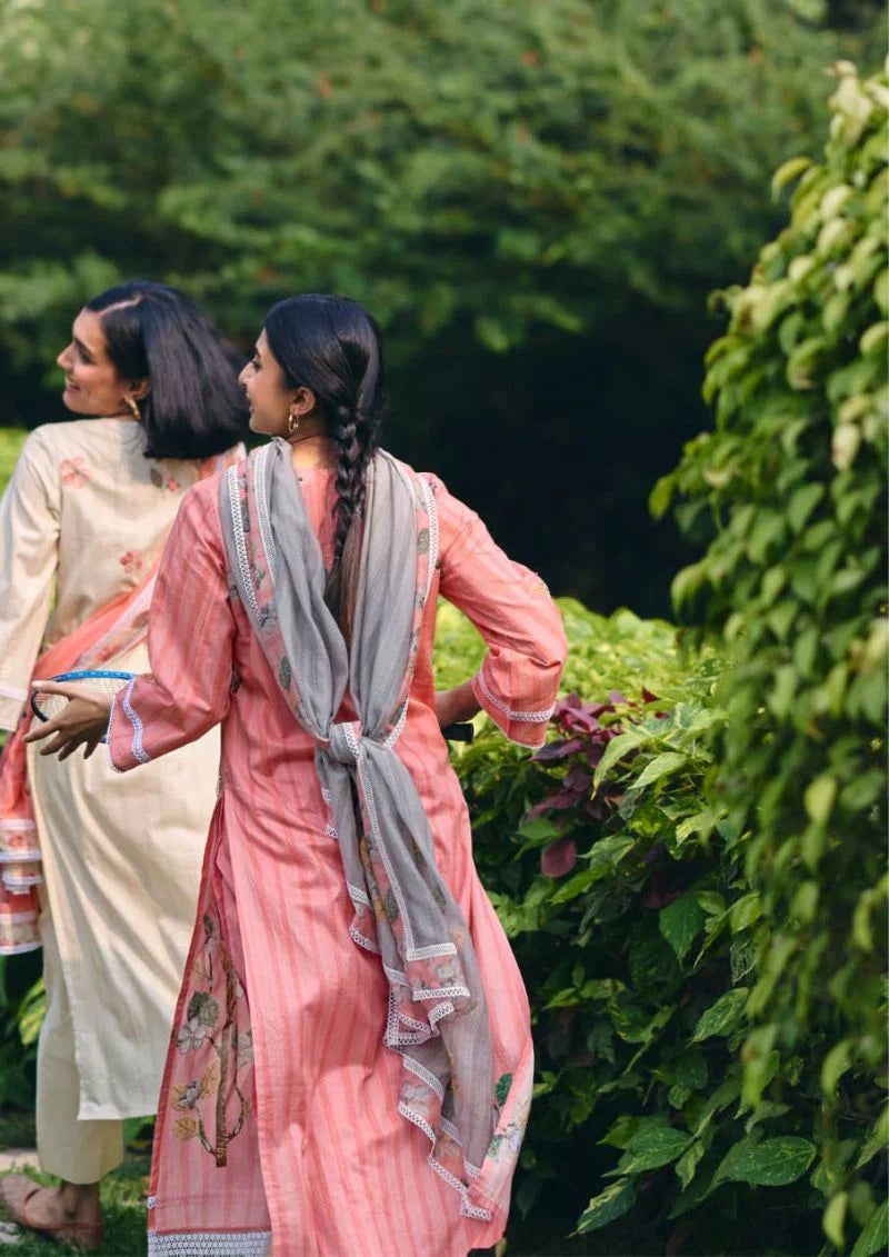Kimora Nokjhok 68 Lawn Cotton Digtal Crochet Print With Resham Embroidered Salwar Kameez