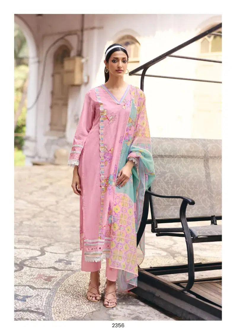 Kimora Saheli Vol 78 Lawn Cotton With Embroidered Salwar Kameez