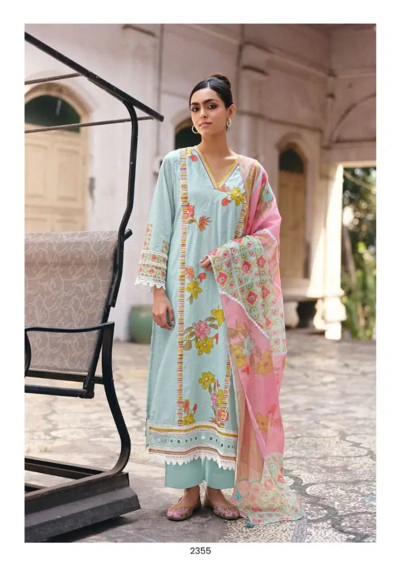 Kimora Saheli Vol 78 Lawn Cotton With Embroidered Salwar Kameez