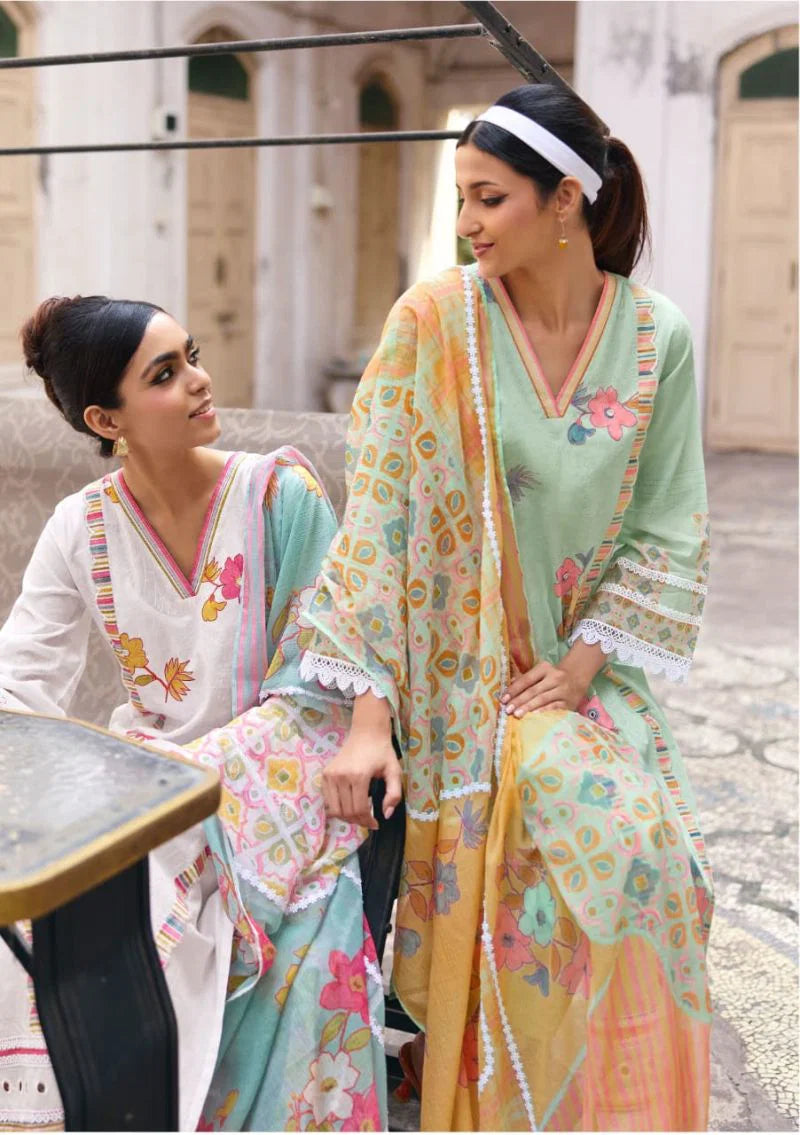 Kimora Saheli Vol 78 Lawn Cotton With Embroidered Salwar Kameez