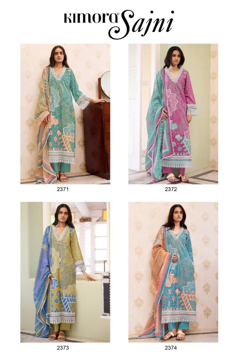 Kimora Sajni Vol 82 Cotton Lawn Digital Printed Salwar Kameez