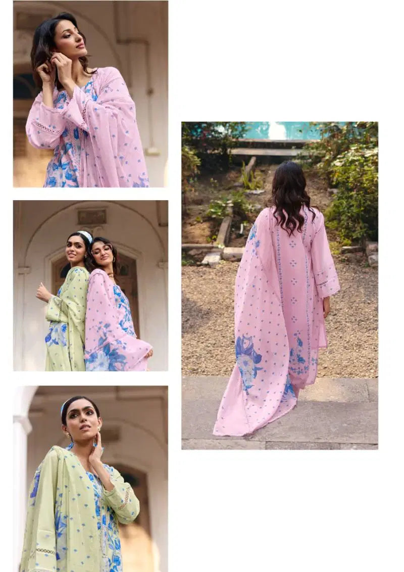 Kimora Sitaaree Lawn Cotton With Resham Embroidered Salwar Kameez