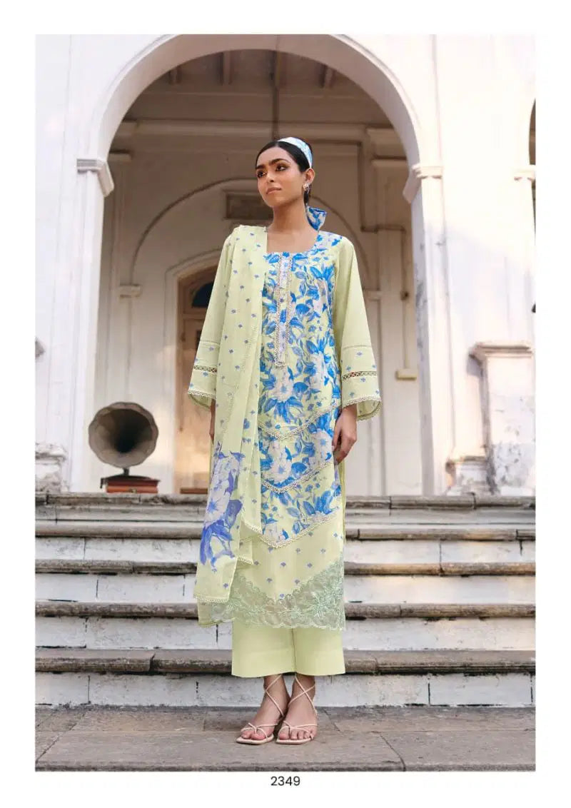 Kimora Sitaaree Lawn Cotton With Resham Embroidered Salwar Kameez