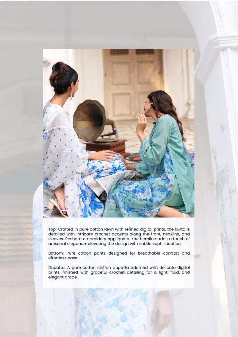 Kimora Sitaaree Lawn Cotton With Resham Embroidered Salwar Kameez
