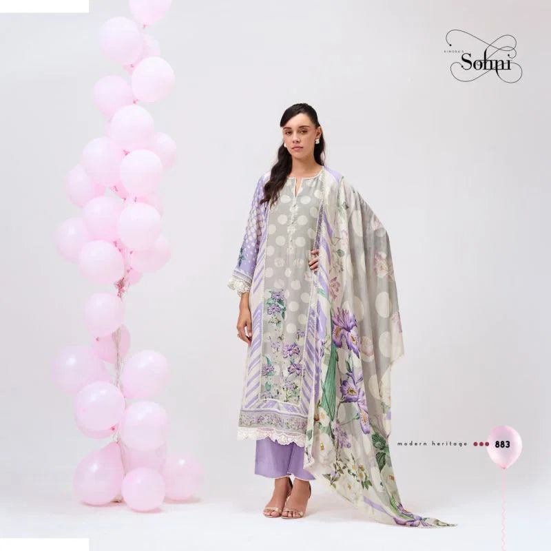 Kimora Sohni Bebo Vol 81 Maslin Digital Printed Salwar Kameez