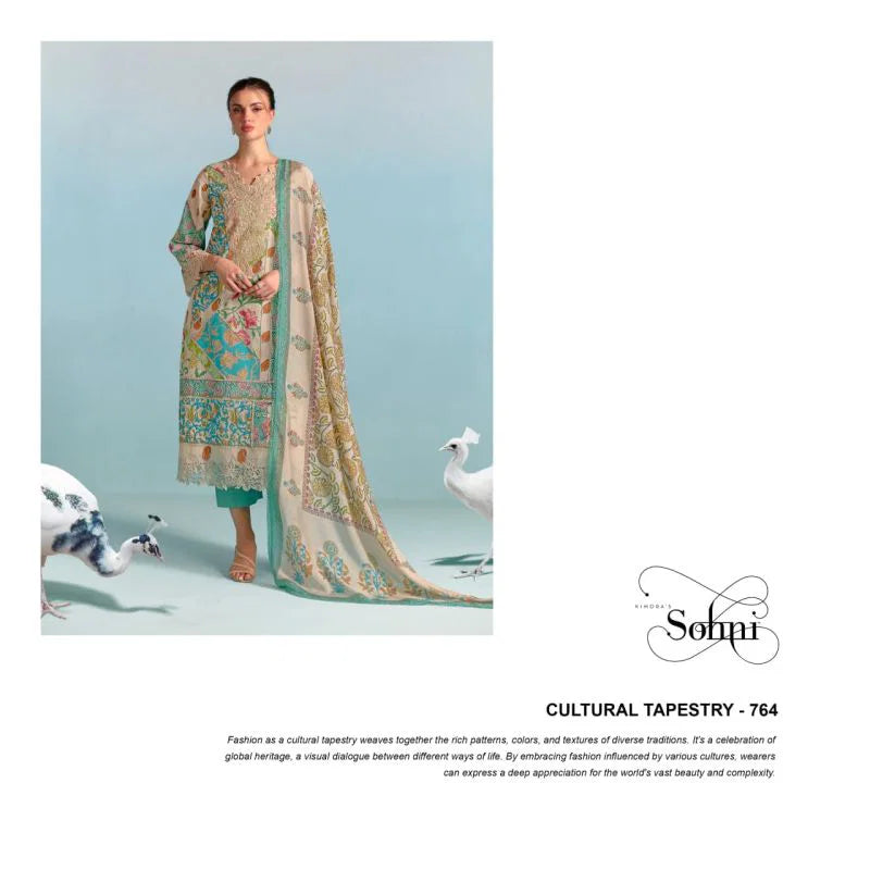 Kimora Sohni Block Vol 69 Cotton Digital Printed Salwar Kameez