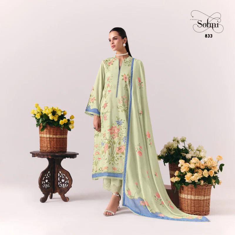 Kimora Sohni Coral Vol 76 Lawn Cotton Digital Printed Salwar Kameez