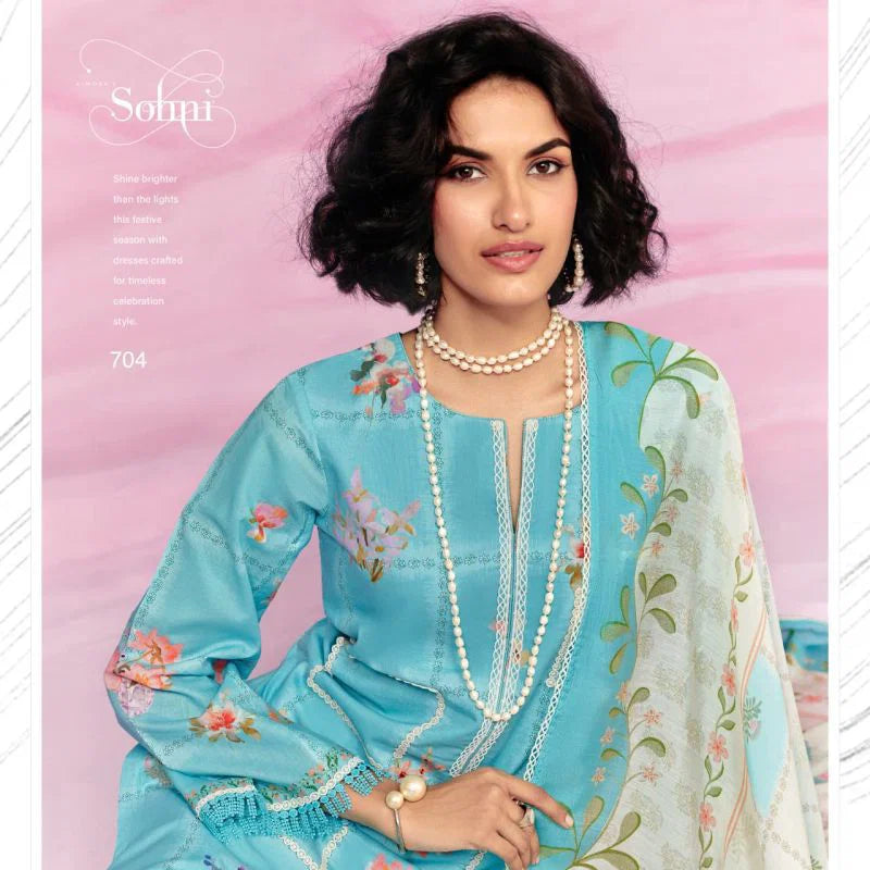 Kimora Sohni Dream Vol 63 Lawn Cotton Digital Printed Salwar Kameez