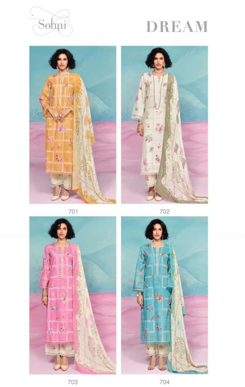Kimora Sohni Dream Vol 63 Lawn Cotton Digital Printed Salwar Kameez