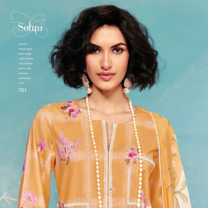 Kimora Sohni Dream Vol 63 Lawn Cotton Digital Printed Salwar Kameez