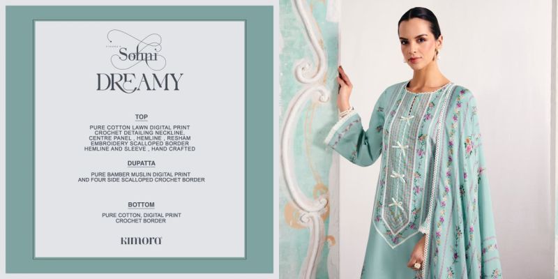 Kimora Sohni Dreamy Lawn Cotton Digital Printed Salwar Kameez